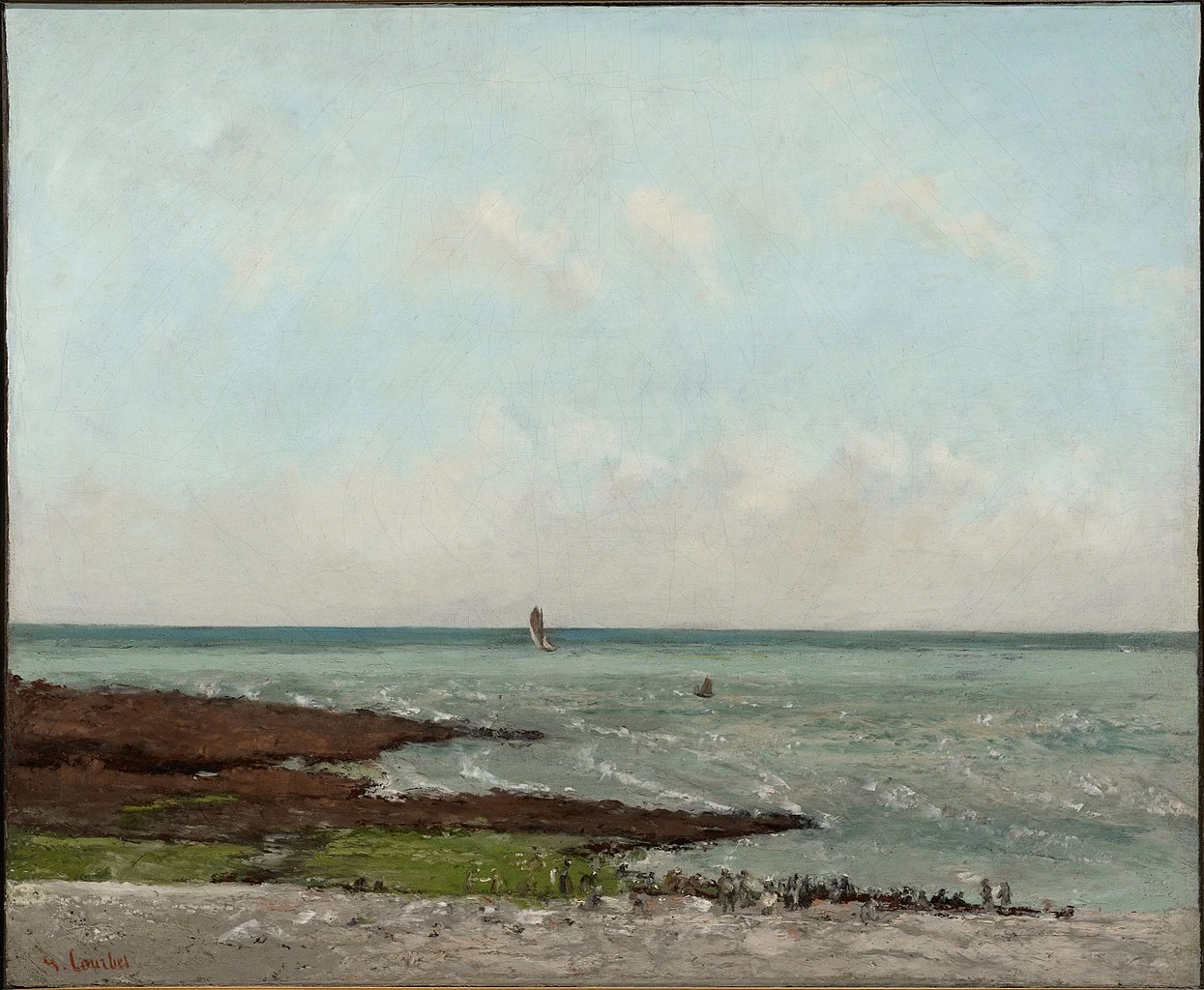 Lavandaie con la bassa marea, Étretat, 1866 - Sterling e Francine Clark Art Institute